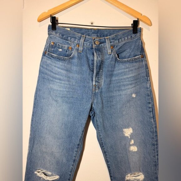 LEVIS 501 ORIGINAL FIT JEANS SIZE 26 - Picture 9 of 13